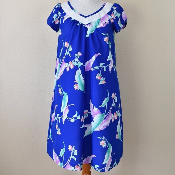 Vintage Hilo Hatties Hawaiian Mumu Dress - M - Picture 4 of 10